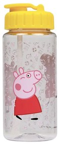 Παγούρι Με Αποσπώμενο Καλαμάκι Peppa Pig 52-900/10 350ml Yellow-Pink Petit Jour Paris 350ml Σιλικόνη, Πολυπροπυλένιο