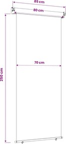 vidaXL Αυλούπα Πλευράς Μπαλκονιού 80 x 250 cm