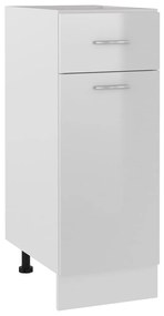 vidaXL Ντουλάπι με Συρτάρι Lyon Γυαλιστερό Λευκό 30x46x81,5εκ.