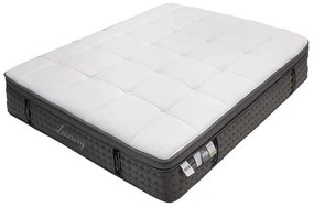 Στρώμα Luxury pakoworld pocket spring+gel memory foam+latex διπλής όψης aloe vera 34-36cm 160x200εκ