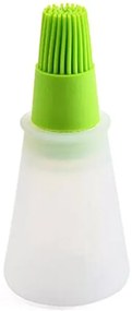 Μπουκάλι λαδιού με πινέλο HUH-0036, 12 x 5cm, πράσινο