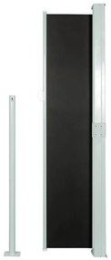 vidaXL Σκίαστρο Πλαϊνό Συρόμενο Μαύρο 140 x 300 εκ.
