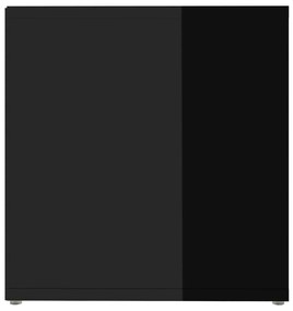 Έπιπλο Τηλεόρασης Γυαλιστερό Μαύρο 72x35x36,5 εκ. Μοριοσανίδα - Μαύρο