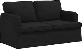 vidaXL Καναπές Μαύρο 144 x 80 x 85 εκ ύφασμα
