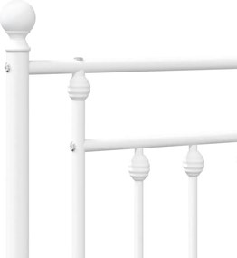 vidaXL Ανταλλακτικό κεφαλάρι Λευκό 200 εκ. Μεταλλικό