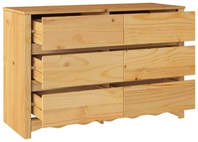 vidaXL Συρταριέρα "DRAMMEN" 111x43x73,5 εκ Μασίφ ξύλο πεύκου