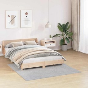 vidaXL Αντιολισθητικό Σαγκί Χαλάκι Γκρι 160 x 160 cm PP
