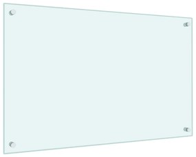 vidaXL Πλάτη Κουζίνας Λευκή 80 x 50 εκ. από Ψημένο Γυαλί