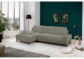 NATURA ΚΑΝΑΠΕΣ ΚΡΕΒΑΤΙ ΓΩΝΙΑ ΑΡΙΣΤΕΡΗ TAUPE 283x164x90 - 70-0399