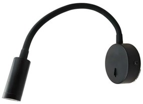 Φωτιστικό Τοίχου - Απλίκα Led SF1501LEDB 3W 3200K 190lm D8X36 Black Aca Decor Aluminium