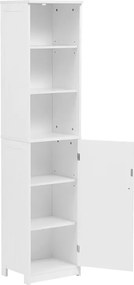 Ντουλάπι-στήλη Desilia pakoworld mdf λευκό 37x30x160εκ