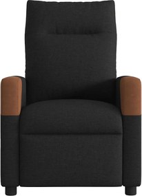 vidaXL Πολυθρόνα Ανακλινόμενη Ηλεκτρική Μαύρη Υφασμάτινη
