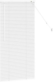 vidaXL Βενετσιάνικες Ρόδες Λευκό 130 x 60 εκ Αλουμίνιο