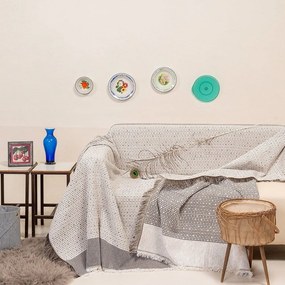 Ριχτάρι Moderna Ecru Melinen Two-seater 180x250cm Βαμβάκι-Πολυέστερ