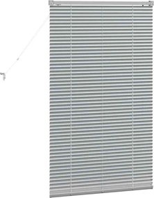 vidaXL Βενετσιάνικες Ρόδες Ασημί 130 x 80 εκ Αλουμίνιο