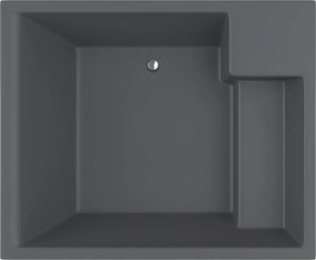 Acrilan Tango Veloure Grey - Μπανιέρα Υδρομασάζ 190x160 εκ - Maxxcoat, Αερομασάζ
