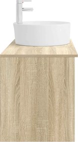 vidaXL Σετ Επίπλων Μπάνιου 2 pcs Sonoma Δρυς Επεξεργασμένο Ξύλο