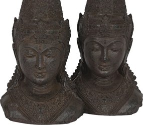 Bokstøtte Home ESPRIT Ρητίνη Ανατολικó 15 x 11 x 28 cm