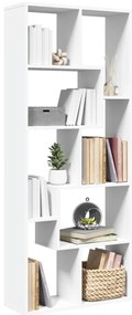 vidaXL Βιβλιοθήκη/Διαχωριστικό Χώρου Λευκό 67x25x161,5 εκ. Επεξ. Ξύλο