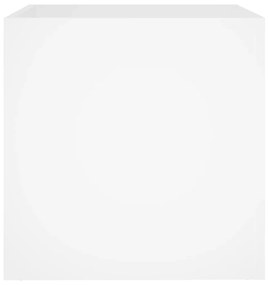 vidaXL Ζαρντινιέρα Λευκή 40 x 40 x 40 εκ. από Επεξεργασμένο Ξύλο