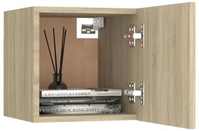 vidaXL Κομοδίνο Sonoma Δρυς 30,5 x 30 x 30 εκ. από Επεξ. Ξύλο