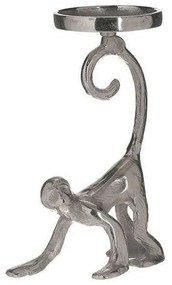 Κηροπήγιο Πίθηκος 3-70-653-0028 15x12x22cm Silver Inart Metal