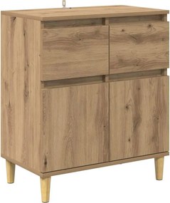vidaXL Πλαϊνό γραφείο Artisan Oak 60 x 35 x 70 cm Επεξεργασμένο ξύλο