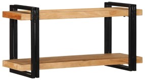 Ράφι τοίχου 90x33x45 cm μασίφ ξύλο ακακίας - Καφέ