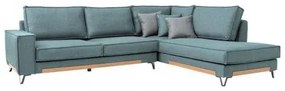 ΚΑΝΑΠΕΣ Fylliana Loftio ΔΕΞΙΑ ΓΩΝΙΑ ΜΙΝΤ ΧΡΩΜΑ 280x220x95εκ 831-225-010