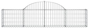 vidaXL Συρματοκιβώτια Τοξωτά 7 τεμ. 200x30x40/60 εκ. Γαλβαν. Ατσάλι
