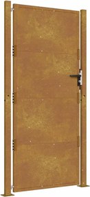 vidaXL Πόρτα Κήπου 100x175 εκ. από Ατσάλι Corten
