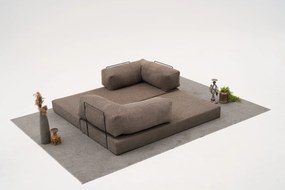 Τριθέσιος Καναπές Comfort - Χρώμα Γκρι - 190x95x75εκ