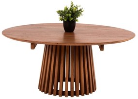 Τραπέζι Σαλονιού Στρογγυλό Frantz HM9523.11 Φ100x45cm Από Μασίφ Ξύλο Mindi Natural Wood