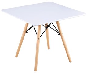 ART Wood Kid Τραπέζι Άσπρο MDF 60x60x49cm Ε708Κ,1