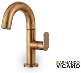 Μπαταρία Νιπτήρα με βαλβίδα clic-clac Armando Vicario Slim Natural Brass 500010-225