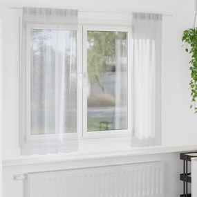 vidaXL Κουρτίνες 2 pcs Ανοιχτό γκρι 140 x 175 εκ. Πολυεστέρας