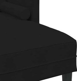 vidaXL Σετ Καναπέ με μαξιλάρι Μαύρο Πολυεστέρας
