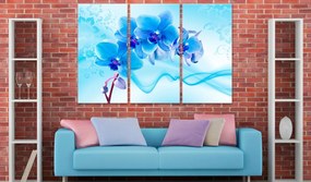 Πίνακας - Ethereal orchid - blue 120x80