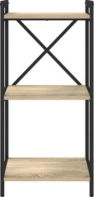 vidaXL Ράφι Βιβλίων Δρύς Sonoma 40 x 30 x 85 εκ Επεξεργασμένο ξύλο