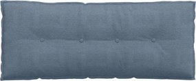 vidaXL Μαξιλάρι Πλάτης Μπλε 120 x 50 cm Υφασμάτινο Κορντουρά