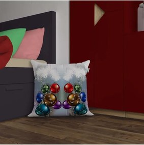 Stewehome Μαξιλαροθήκη με ψηφιακή εκτύπωση 3d με θέμα Πρωτοχρονιά σε τετράγωνο σχήμα Πολύχρωμο