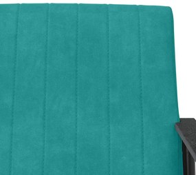 vidaXL Πολυθρόνα Τιρκουάζ 59 x 75 x 78 εκ Βελούδο