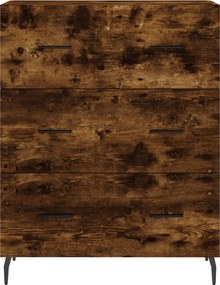 vidaXL Ντουλάπι Καπνιστή Δρυς 69,5x34x180 εκ. από Επεξεργασμένο Ξύλο