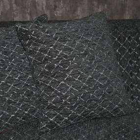 Μαξιλάρι Διακοσμητικό (Με Γέμιση) Cross 874-222-124 42x42cm Dark Grey 42X42 Cotton-Polyester