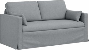 vidaXL Καναπές 2 pcs Ανοιχτό γκρι