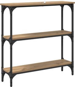 vidaXL Τραπέζι κονσόλας Artisan Oak 75 x 22,5 x 75 εκ