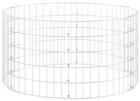 Κομποστοποιητής Κήπου Ø100x50 εκ. Γαλβανισμένος Χάλυβας - Ασήμι