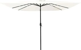 vidaXL Ομπρέλα Κήπου Άμμος 295 x 295 x 245 εκ Πολυεστέρας και Χάλυβας