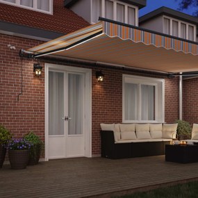 vidaXL Αναδιπλούμενη τέντα Πολύχρωμο 500 x 300 x 165 εκ. Πολυεστέρας