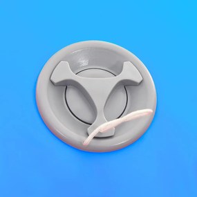 vidaXL Κύλινδρος Γυμναστικής Φουσκωτός Μπλε 100 x 60 εκ. PVC &amp; Τρόμπα